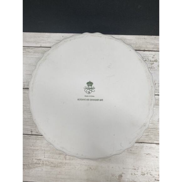 Christineholm Porcelain Rose Pattern Quiche, Tart, Pie Plate 9.5" Baking Dish - Picture 9 of 12